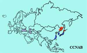 Mandarin Duck range map